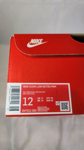 Nike Dunk Low Premium XLD MENS SIZE 12 Mica Green Sail Off-White New2023 Sneaker