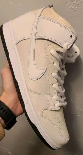 AntiHero x Nike SB Dunk High Pro | Mens Size 12 | White Cream Grey Black Crackle