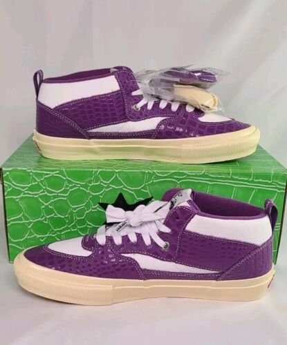 Vans x Carpet Company Skate Half Cab | Mens 9.5 | Purple Croc Skin Marshmallow