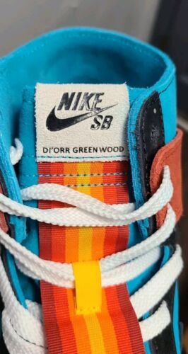 Nike SB Dunk High Decon QS x Di’orr Greenwood | Mens Sz 12 | Turquoise Blue