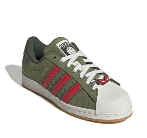 Adidas x TMNT Shell-Toe Sneakers | Mens US Size 12.5 | New with small defect HAS COMIC BOOK