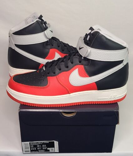 Nike Air Force 1 High '07 LV8 NBA 75th Ani | Mens 12 | Red Black Grey Fog RARE!
