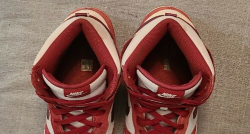 Nike Dunk High LR Team University Red 487924-660 Mens 13 FITS LIKE 11.5