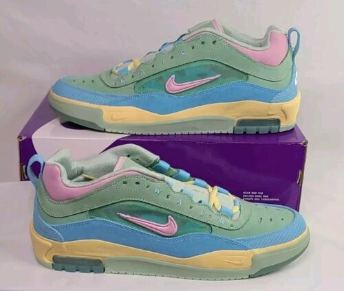 Nike SB Air Max Ishod Wair QS x Verdy Visty | Mens Sz 12 | Blue Gaze Pink Green