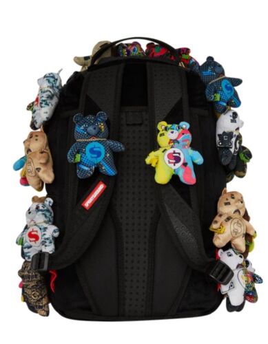 Sprayground Pack Of Real Plush Bears Runway Piece Backpack 40+ Bears SUPER RARE!