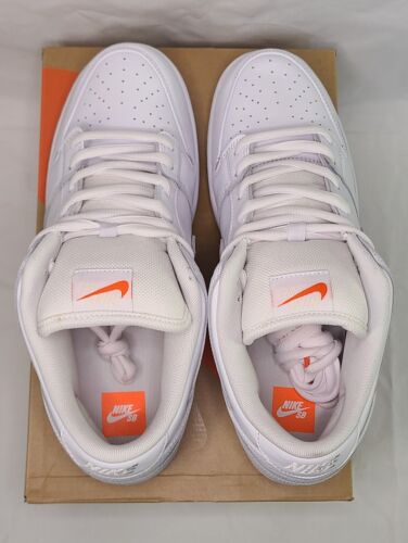 Nike SB Dunk Low Pro ISO Triple White | Mens Size 13 | NEW 2024 Orange Label 🔥