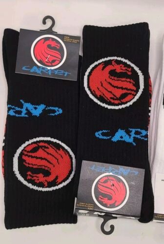 Vans x Carpet Company HALF CAB DRAGON SOCKS | Black W/Red NWT Steve Caballeroš„