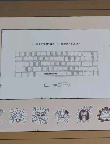 Higround x One Piece Luffy Gear 5 68-Key Keycap Set | SUPER RARE! | SHIPS FAST!