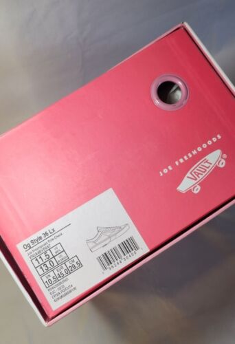 JFG Joe FreshGoods x VANS OG Style 36 Lx Pink Honeymoon Mens Size 11.5 Old Skool