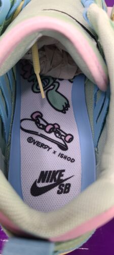Nike SB Air Max Ishod Wair QS x Verdy Visty | Mens Sz 12 | Blue Gaze Pink Green