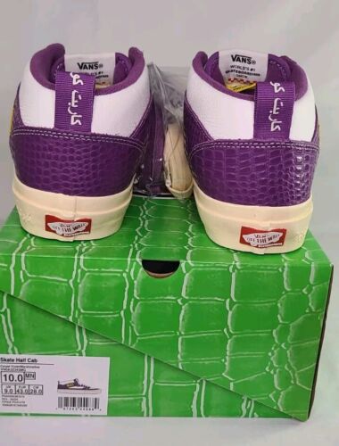 Vans x Carpet Company Skate Half Cab | Mens 9.5 | Purple Croc Skin Marshmallow