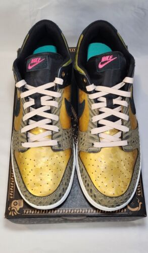Nike Dunk Low PRM | Womens Sz 13.5 / Mens 12 | Dia De Muertos Familia Pink Gold