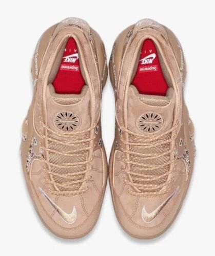 Nike Air Zoom Flight 95 x Supreme SP HEMP | Mens Size 12 | Tan & White + Sticker
