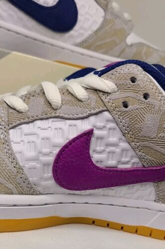 Nike SB Dunk Low PRM Rayssa Leal | Mens Sz 12 | Purple & Blue Swoosh Extra Laces