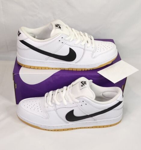 Nike SB Dunk Low Pro White Gum | Mens Size 13 | White Black Gum Pack SHIPS FAST