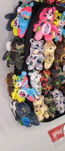 Sprayground Pack Of Real Plush Bears Runway Piece Backpack 40+ Bears SUPER RARE!