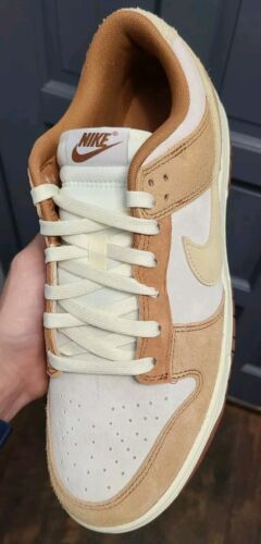 Nike Dunk Low Retro PRM | MENS SIZE 12.5 | Medium Curry Fossil Sail Suede Rabbit