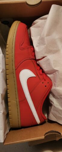 Nike SB Dunk Low Pro University Red Gum | Mens Size 11.5 | Ships FAST NEW 2024
