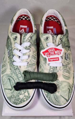 Supreme x Vans Dollar Bill Green "Skate Era" Mens Size 12 NEW 2023 Sneakers