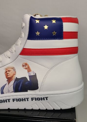 Donald Trump FIGHT FIGHT FIGHT High Top Sneakers | Size 13 | LIMITED To 5000 🔥