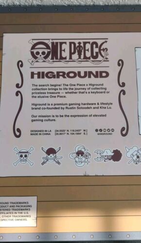 Higround x One Piece ZORRO 68-Key Keycap Set | SUPER RARE! | Ships FAST! 🔥NEW
