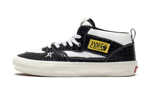 Vans x Carpet Company Skate Half Cab | Mens 10.5 | Black Croc Embossed Leather