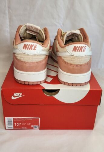 Nike Dunk Low Retro Premium | Mens Size 12.5 | Red Stardust Sanddrift Pink