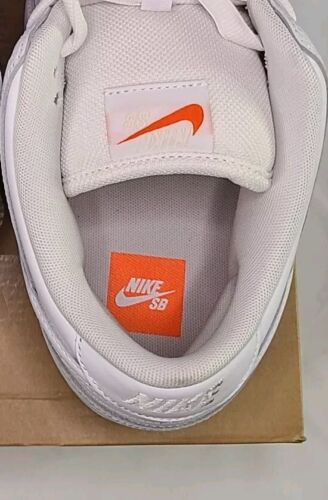 Nike SB Dunk Low Pro ISO Triple White | Mens Size 13 | NEW 2024 Orange Label 🔥