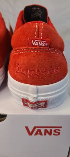 Supreme × Vans Sid RED | Mens Size 12 | "Fuck Em!" Ships FAST! Fashion Sneakers
