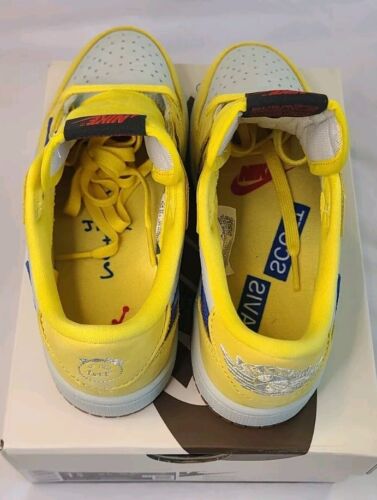 Air Jordan 1 Low OG PS x Travis Scott Canary Yellow Racer Blue - SIZE 1.5 Youth