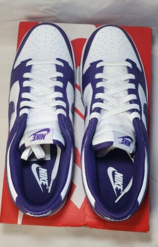 Nike Dunk Low Retro "Court Purple" | Mens Size 11.5 | White Purple Leather NEW