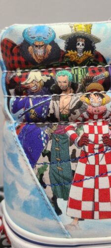 Vans x One Piece Sk8-Hi 'Punk Hazard' 360° Graphic | Size 11.5 | Monkey D. Luffy Zoro Usopp Franky Nami Sanji Robin