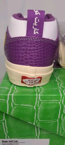 Vans x Carpet Company Skate Half Cab | Mens 9.5 | Purple Croc Skin Marshmallow