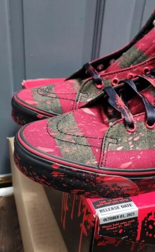 Vans Sk8-Hi x Nightmare On Elm Street Freddy Krueger House Of Terror MENS SZ 13