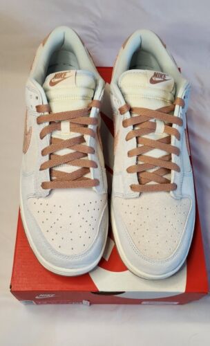 Nike Dunk Low Retro | Mens Size 12 | Fossil Rose Phantom Summit White Suede NWB