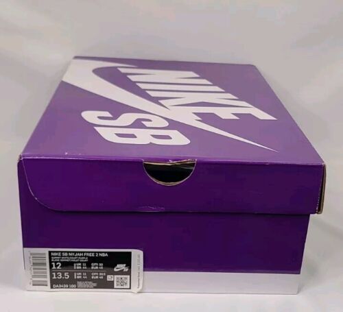 Nike SB Nyjah Free 2 NBA Lakers LeBron | Mens Sz 12 | + Yellow & Purple Laces!🔥