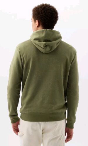 Gap Arch Logo Floral Hoodie | Size MEDIUM | Army Jacket Green Sequoia NWT š„š§
