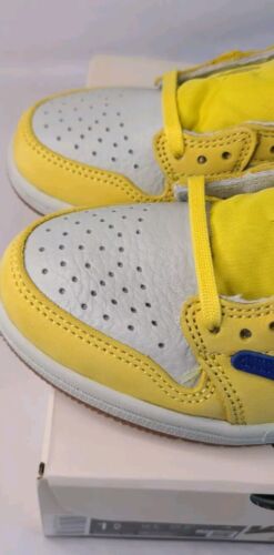 Air Jordan 1 Low OG PS x Travis Scott Canary Yellow Racer Blue - SIZE 1.5 Youth
