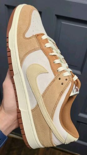 Nike Dunk Low Retro PRM | MENS SIZE 12.5 | Medium Curry Fossil Sail Suede Rabbit