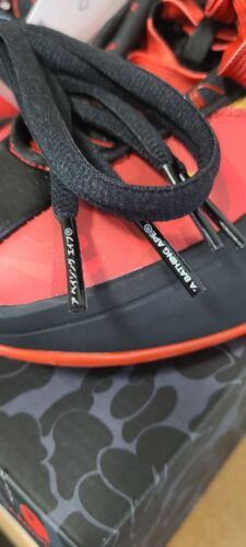 Bape x Dame 9 Adidas RED CAMO | Mens Sz 11.5 | 2024 Bathing Ape Basketball Shoes