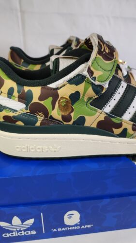 Adidas x Bape Forum 84 Low 30th Anniversary Green Camo Mens Sz 11.5 Bathing Ape