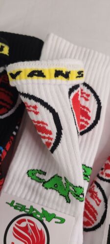 Vans x Carpet Company HALF CAB DRAGON SOCKS | White W/Red NWT Ships FAST!