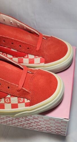 JFG Joe FreshGoods x VANS OG Style 36 Lx Red Honeymoon Mens Size 12 Checkerboard
