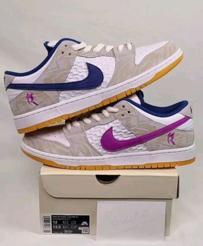 Nike SB Dunk Low PRM Rayssa Leal | Mens Sz 12 | Purple & Blue Swoosh Extra Laces