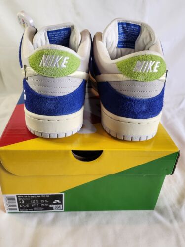 Nike SB Dunk Low Pro QS x Fly Streetwear Gardenia | Mens Sz 13 | Royal Sail Fog