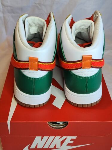 Nike Dunk High Retro University 7-11 Habanero Red Mens Size 12 Brand New