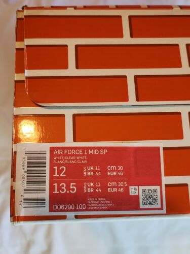 Nike Air Force 1 SP x Off-White Clear White BNIB Multicolor Spikes 2022 Virgil