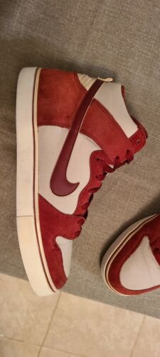 Nike Dunk High LR Team University Red 487924-660 Mens 13 FITS LIKE 11.5