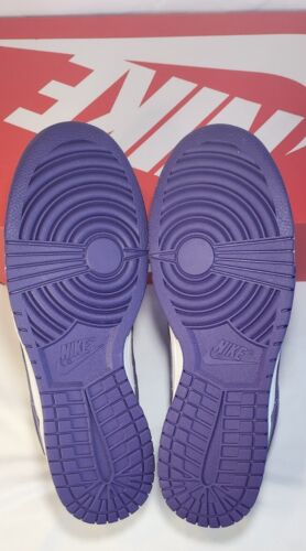 Nike Dunk Low Retro "Court Purple" | Mens Size 12 | White Purple Leather NEW