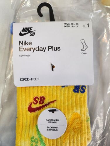 Nike SB x Ebay Everyday Plus Socks SZ LARGE Mens 6-12 /Wmns 10-13 Sandy Bodecker